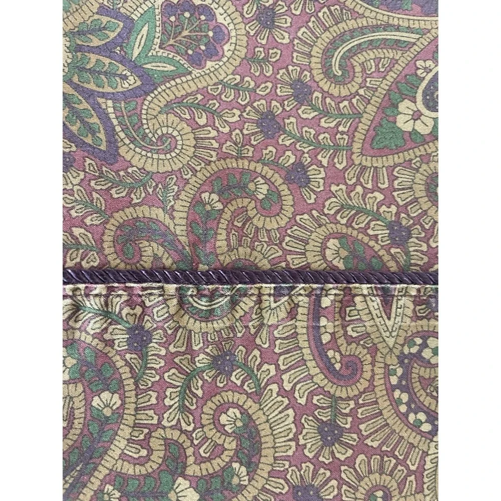 Vtg 4 Pc Ralph Lauren New Bohemian Paisley Purple QUEEN Sheet  Flat Fitted Cases